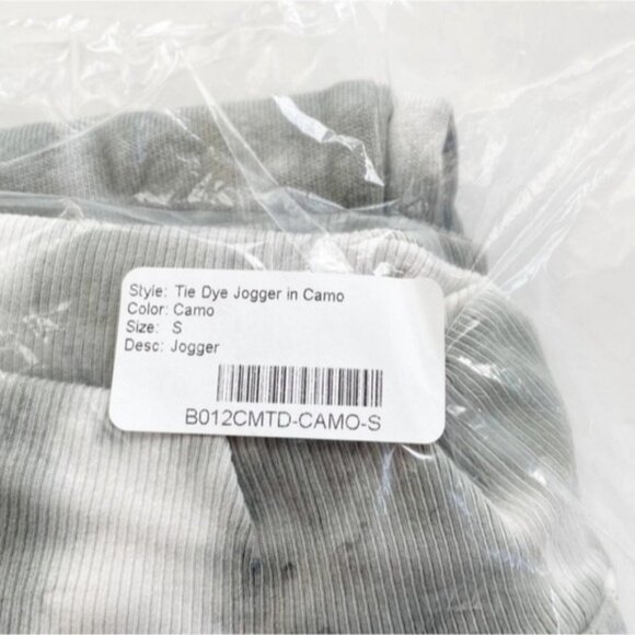 Daydreamer Camo Tie Dye Jogger Pants Size Small New Cotton Loungewear Cozy - Picture 11 of 11